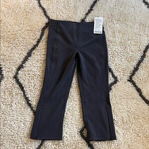 Lululemon Athletica Black Pinstripe Cropped Pants